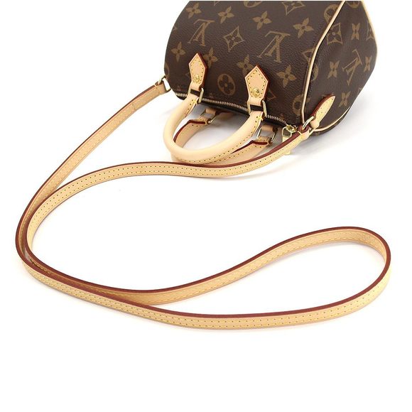 Louis Vuitton Monogram Nano Speedy Shoulder Bag Brown - Picture 5 of 8